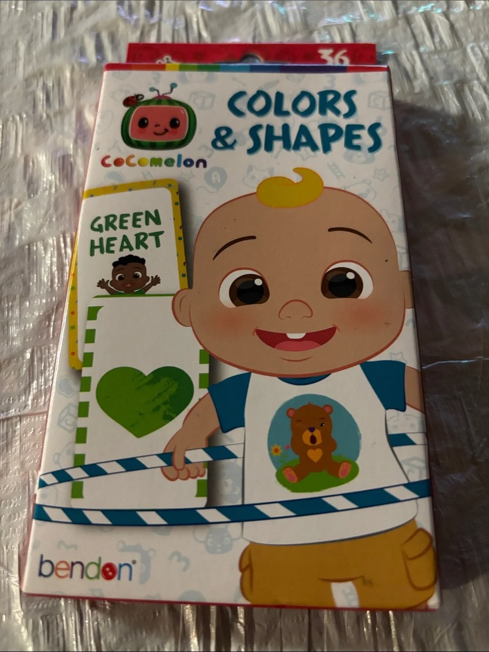 Colors & Shapes Flash Cards - White/Blue